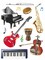 Musical Instruments Stickers – 10 Sheets of Colorful Music Instrument Stickers for Classrooms, Crafts & Rewards
